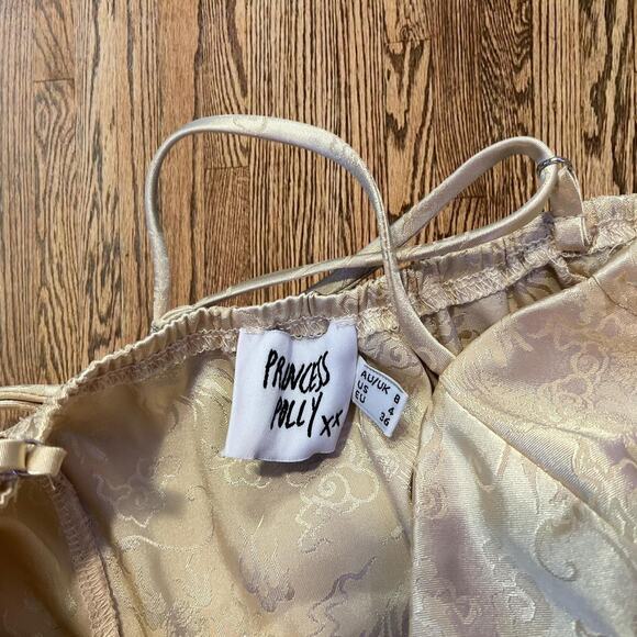 Cream and gold satin - Picture 2 of 4